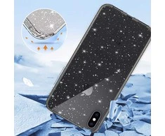 Toptel Topt Crystal Glitter dėklas skirtas Apple iPhone X/XS (5,8″) sidabro spalvos