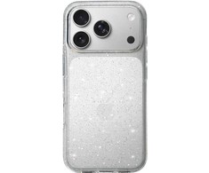 Crystal Glitter dėklas skirtas Apple iPhone 17 Pro Sidabrinis