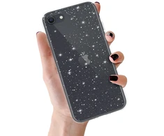 Crystal Glitter Dėklas skirtas Apple iPhone 7 / 8 / SE 2020/SE 2022 Sidabrinis