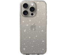 Topt Crystal Glitter dėklas skirtas Apple iPhone 16 sidabro spalvos