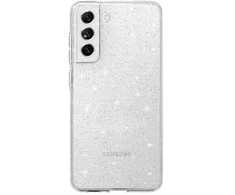 Topt Crystal Glitter dėklas skirtas Samsung Galaxy S21 FE sidabro spalvos