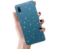 Topt Crystal Glitter dėklas skirtas Samsung Galaxy A02 sidabro spalvos