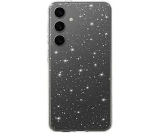 Topt Crystal Glitter dėklas skirtas Samsung Galaxy S24 FE sidabro spalvos