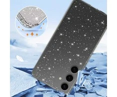 Toptel Topt Crystal Glitter dėklas skirtas Samsung Galaxy A14 4G/5G sidabro spalvos