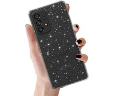 Topt Crystal Glitter dėklas skirtas Samsung Galaxy A23 4G/5G sidabro spalvos