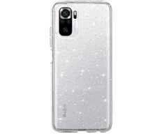 Topt Crystal Glitter dėklas skirtas Xiaomi Redmi Note 10/Note 10S/Poco M5S sidabro spalvos