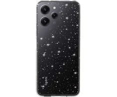 Topt Crystal Glitter dėklas skirtas Xiaomi Redmi 12 sidabro spalvos