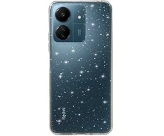 Topt Crystal Glitter dėklas skirtas Xiaomi Redmi 13C sidabro spalvos