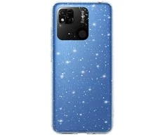 Topt Crystal Glitter dėklas skirtas Xiaomi Redmi 10A sidabro spalvos