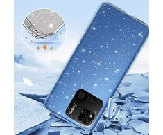 Toptel Topt Crystal Glitter dėklas skirtas Xiaomi Redmi 10A sidabro spalvos
