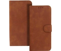 Topt Dėklas BOOK COMMON Universali (Dydis S) skirtas Apple iPhone 12/13/Samsung S6/A5 2016/Xcover 4/S22/Huawei P8 2017 rudos spalvos