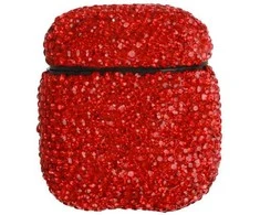 Toptel Topt Diamonds Dėklas skirtas Airpods – raudonos spalvos