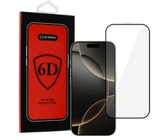Topt Full Glue 6D Apsauginis stiklas skirtas Apple iPhone 16 Pro Juodas