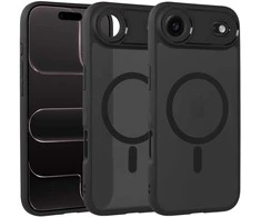 Topt Full Matte Mag Dėklas skirtas Apple iPhone 17 Air juodos spalvos