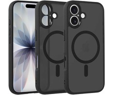 Topt Full Matte Mag Dėklas skirtas Apple iPhone 17 juodos spalvos