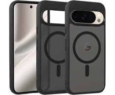 Topt Full Matte Mag Dėklas skirtas Google Pixel 10 Pro XL juodos spalvos