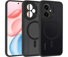 Dėklas Tel Protect Full Matte Mag Cover do Honor 400 Pro 5G juodos spalvos
