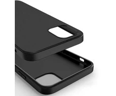 Riposo Dėklas „Matinis'' įvairiems telefonų modeliams, juodas IPHONE 7/8/SE(2020)