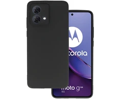 Back Dėklas Matinis for MOTOROLA MOTO G84 5G juodos spalvos