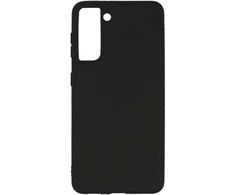Topt Riposo Dėklas „Matinis'' įvairiems telefonų modeliams, juodas SAMSUNG GALAXY S21 FE