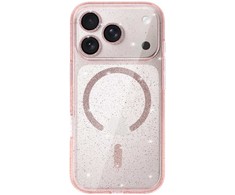 Toptel Topt Glitter Magsafe Dėklas skirtas Apple iPhone 17 Pro Max rožinės spalvos