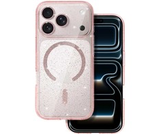 Toptel Topt Glitter Magsafe Dėklas skirtas Apple iPhone 17 Pro Max rožinės spalvos