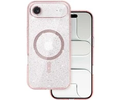 Topt Glitter Magsafe Dėklas skirtas Apple iPhone 17 Air rožinės spalvos