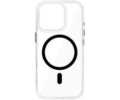 Topt Glossy Magsafe Clear dėklas skirtas Apple iPhone 16 Pro juodos spalvos