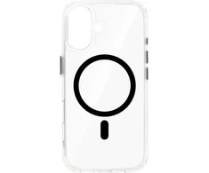 Topt Glossy Magsafe Clear Dėklas skirtas Apple iPhone 16 juodos spalvos