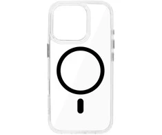 Topt Glossy Magsafe Clear Dėklas skirtas Apple iPhone 15 Pro Max juodos spalvos