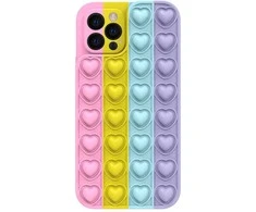 Topt Heart Pop It dėklas skirtas Apple iPhone 13 color 3