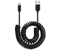 Oem Topt Susuktas kabelis – USB į Micro USB – 2A 1 metras juodos spalvos