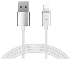 Toptel Magnetinis 1 tipo USB jungties kabelis su „Lightning“ jungtimi ir nuimamu kištuku, skirtas iPhone 5/6//7/8/X, 1 metro ilgio, lizdinėje plokštelėje
