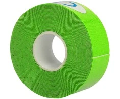 Topt Kineziologinis pleistras, 2,5 cm x 5 m žalios spalvos