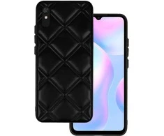 Topt Leather 3D dėklas skirtas Xiaomi Redmi 9A design 3 juodos spalvos