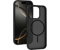 Topt Magmat Slim Dėklas skirtas Apple iPhone 16 juodos spalvos