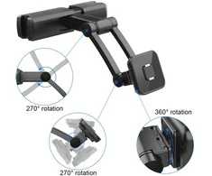 Toptel Topt Magnetic automobilinis laikiklis headrest mount Type 3 juodos spalvos