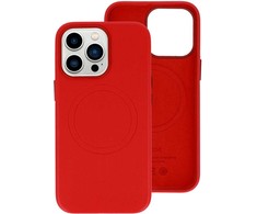 Toptel Topt MagSafe Leather dėklas skirtas Apple iPhone 14 raudonos spalvos