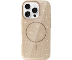 Topt Magsafe Slim Shiny Apple iPhone 16 dėklas telefonui aukso spalvos