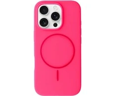 Topt Magsafe Slim Silicone Apple iPhone 16 Pro Max dėklas telefonui rožinės spalvos