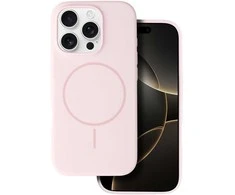 Topt Magsafe Slim Silicone Apple iPhone 16 Pro Max light dėklas telefonui rožinės spalvos