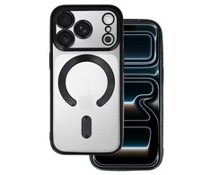 Topt Metallic Magsafe dėklas skirtas Apple iPhone 17 Pro Max juodos spalvos