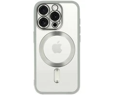 Toptel Topt Metallic Magsafe dėklas skirtas Apple iPhone 16 Pro sidabro spalvos