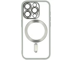 Topt Metallic Magsafe dėklas skirtas Apple iPhone 16 Pro sidabro spalvos