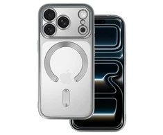 Topt Metallic Magsafe dėklas skirtas Apple iPhone 17 Pro Max sidabro spalvos