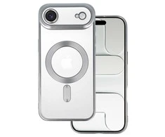 Topt Metallic Magsafe dėklas skirtas Apple iPhone 17 Air sidabro spalvos
