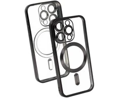 Topt Metallic Magsafe dėklas skirtas Apple iPhone 16 Pro juodos spalvos