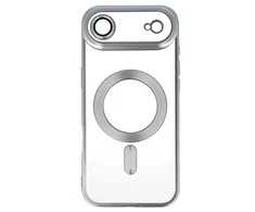 Topt Metallic Magsafe dėklas skirtas Apple iPhone 17 Air sidabro spalvos