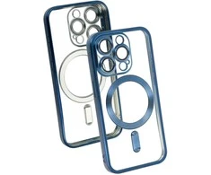 Topt Metallic Magsafe Dėklas skirtas Apple iPhone 13 mėlynos spalvos
