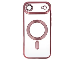Topt Metallic Magsafe dėklas skirtas Apple iPhone 17 Air rožinės spalvos